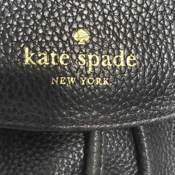 Kate Spade Womens Sinch Medium Backpack Black Leather - Picture 3 of 9